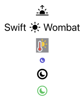 Results of using SF Symbols in SwiftUI